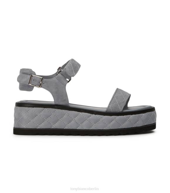 Sandalen| de Tony Bianco Frauen Zahara-Sandalen Stahlgraues Wildleder 4624605